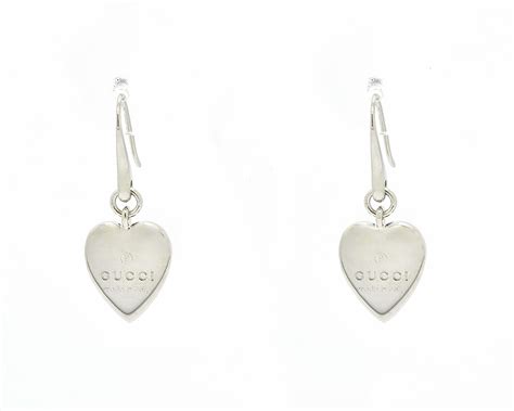 gucci orecchini cuore argento|Gioielli in argento donna .